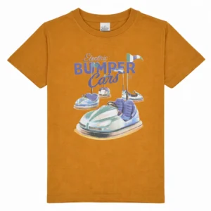 Electric Bumper Cars Graphic Kids T-Shirt – Fun Amusement Park Design