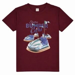 Electric Bumper Cars Graphic Kids T-Shirt – Fun Amusement Park Design